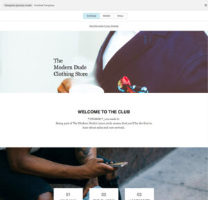 MailChimp kampagne - Desktop preview