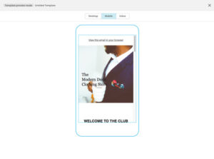 MailChimp kampagne - Mobile preview